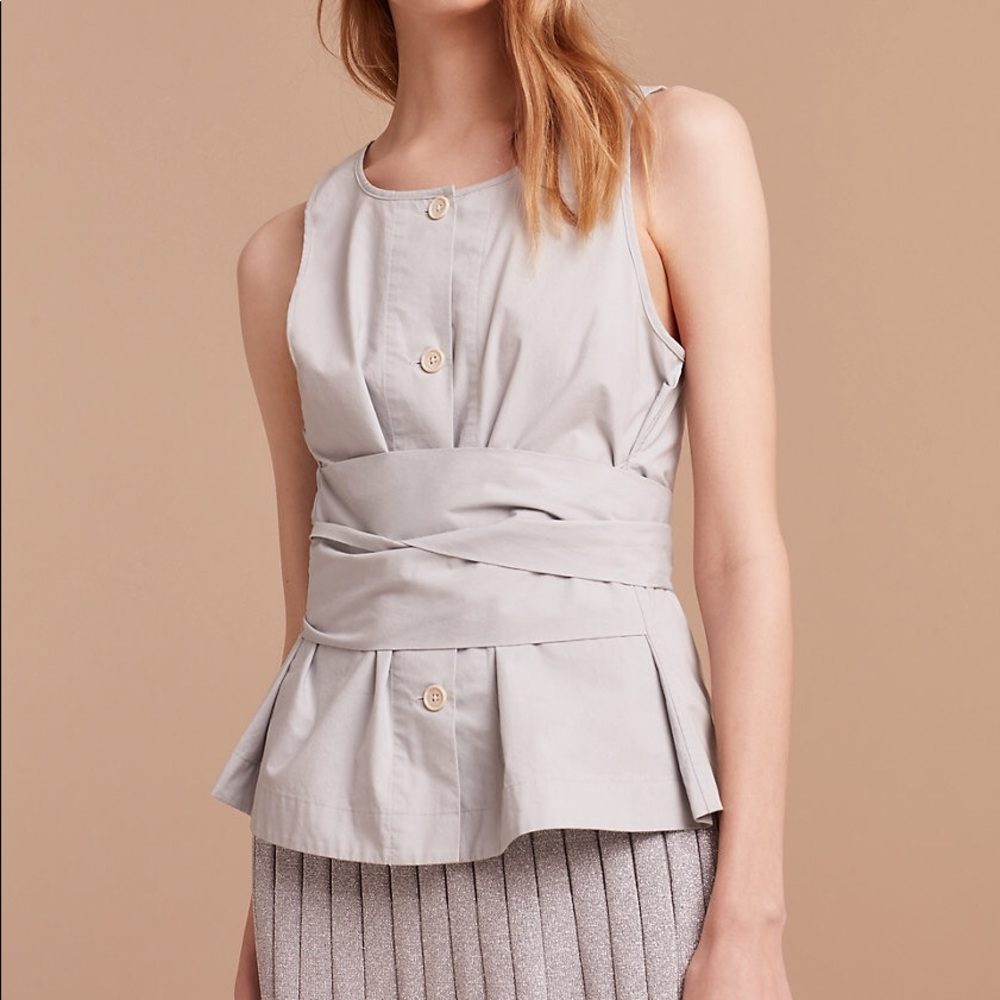 Aritzia Wilfred Vachel Blouse/Lune/S